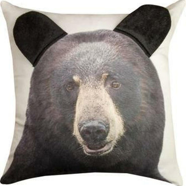 3D Black Bear Pillow