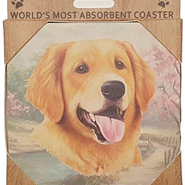 Golden Retriever Coaster Sq.