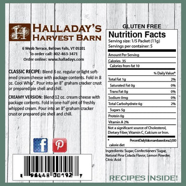 Pina Colada Cheesecake Mix