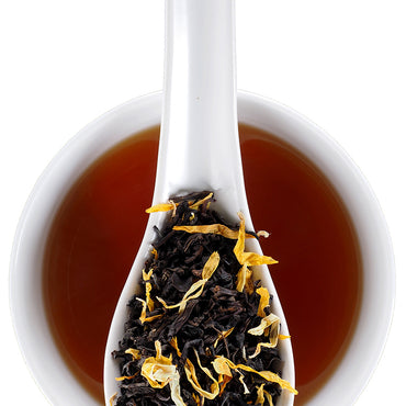 We've flavored our full-bodied Ceylon Black Tea with delicious and aromatic hints of vanilla bean. How enticing! Ingredients: Premium black tea, calendula and sunflower petals, natural flavors