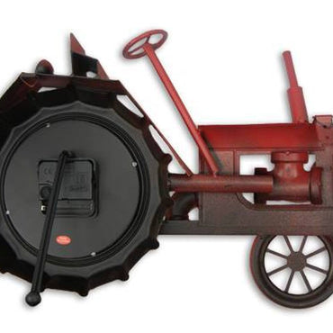 Tractor Table Clock - Red