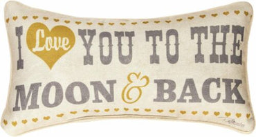 Love To Moon and Back Pillow