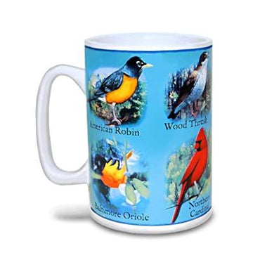 North American Song Birds Musical Mug