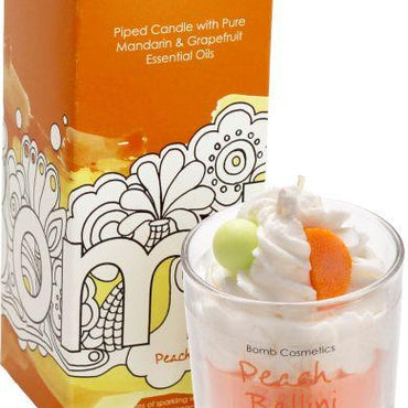 Peach Bellini- Piped Candle
