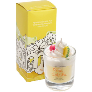 Pina Colada- Piped Candle