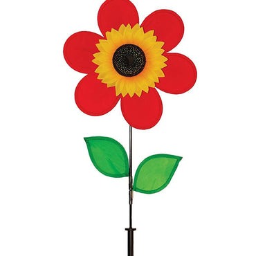 Red Sunflower with Petals