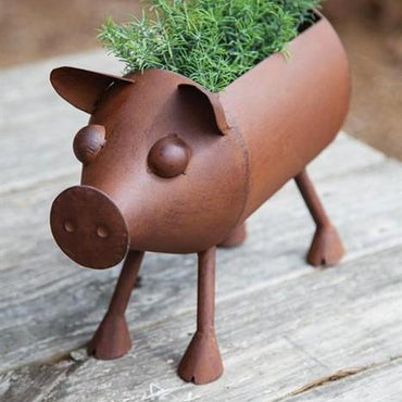 Rusty Pig Planter