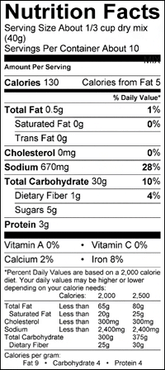 Buttermilk Pancake Mix