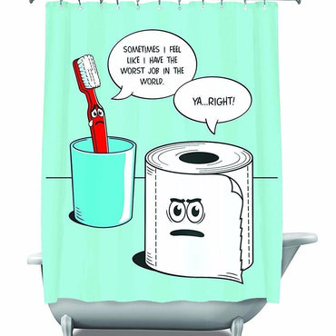 The Worst Job Ever Shower Curtain