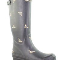 Welly Print Black Bee Size 10