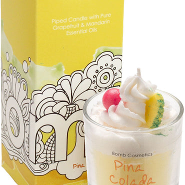 Pina Colada- Piped Candle