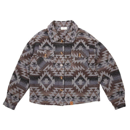 Navajo Cropped Shacket