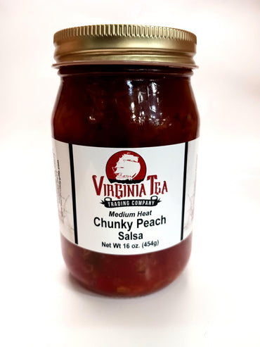 Peach Chunky Salsa 16oz Jar