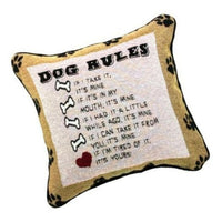 12 Dog Rules Pillow