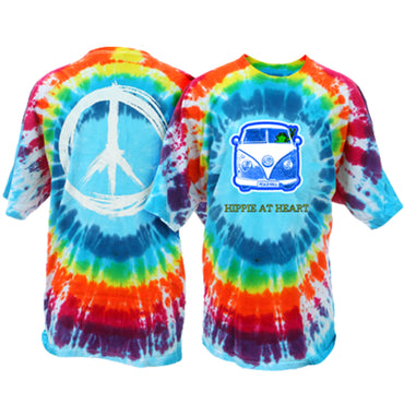 Hippie At Heart Tie Dye Burst-XX Large