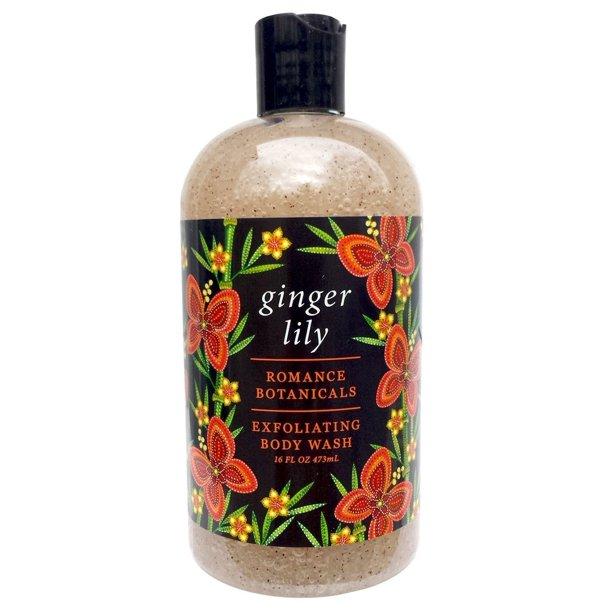 16oz Bottle Exfoliating Body Wash-Ginger Lily