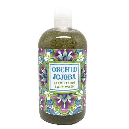 16oz Bottle Exfoliating Body Wash-Orchid Jojoba
