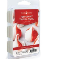2.5oz Wax Melt- Peppermint Vanilla Swirl