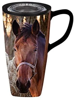 360 Travel Cup- Horse w/ Reeds