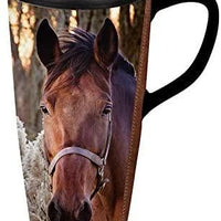 360 Travel Cup- Horse w/ Reeds