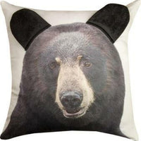 3D Black Bear Pillow