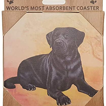 Black Lab Coaster Sq.
