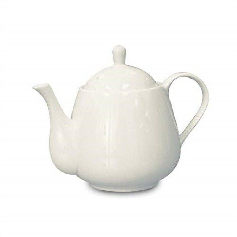 4 Cup White China Teapot