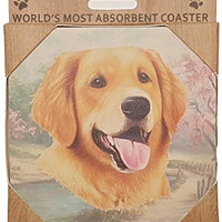 Golden Retriever Coaster Sq.