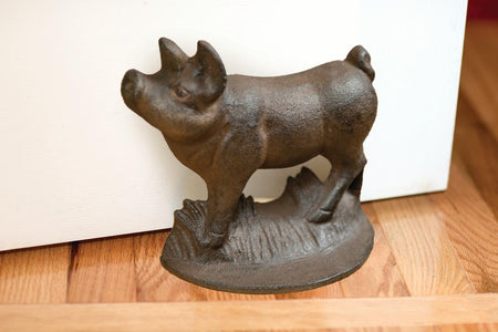 Cast Iron Pig Door Stop