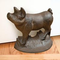Cast Iron Pig Door Stop