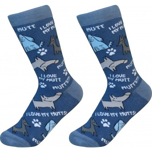 I Love My Mutt Socks
