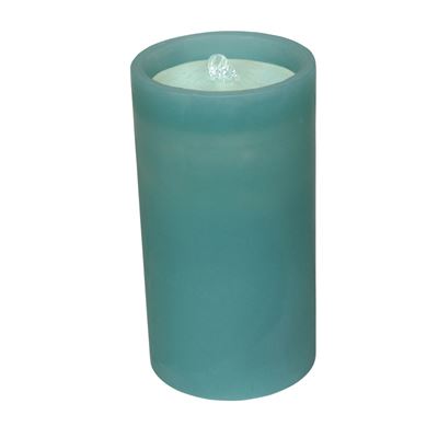 AquaFlame Wax LED Candle Teal
