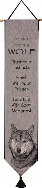 Advice from a Wolf 9x41 Wall Hanger