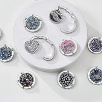 Alloy & Crystal Purse Hook