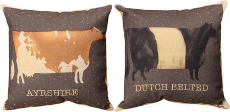 Ayrshire and Dutch Belted Pillow