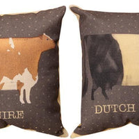 Ayrshire and Dutch Belted Pillow