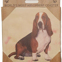 Basset Hound Coaster Sq.