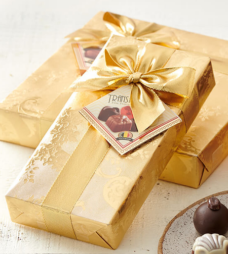 Belgian Chocolates 8pc Gold Wrap