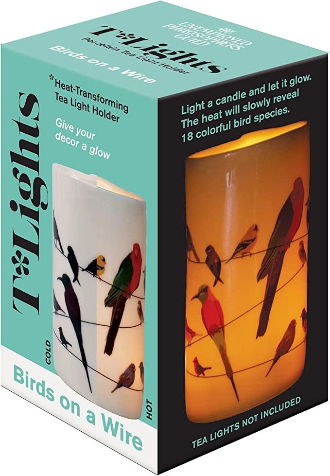 Birds on a Wire T-Light Holder