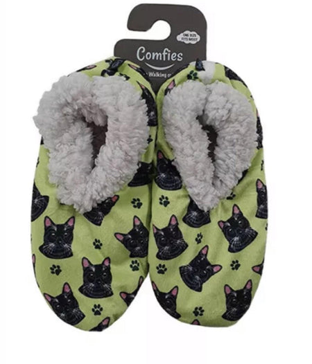 Black Cat Slippers