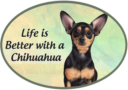 Black Chihuahua Car Magnet