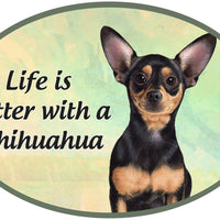 Black Chihuahua Car Magnet