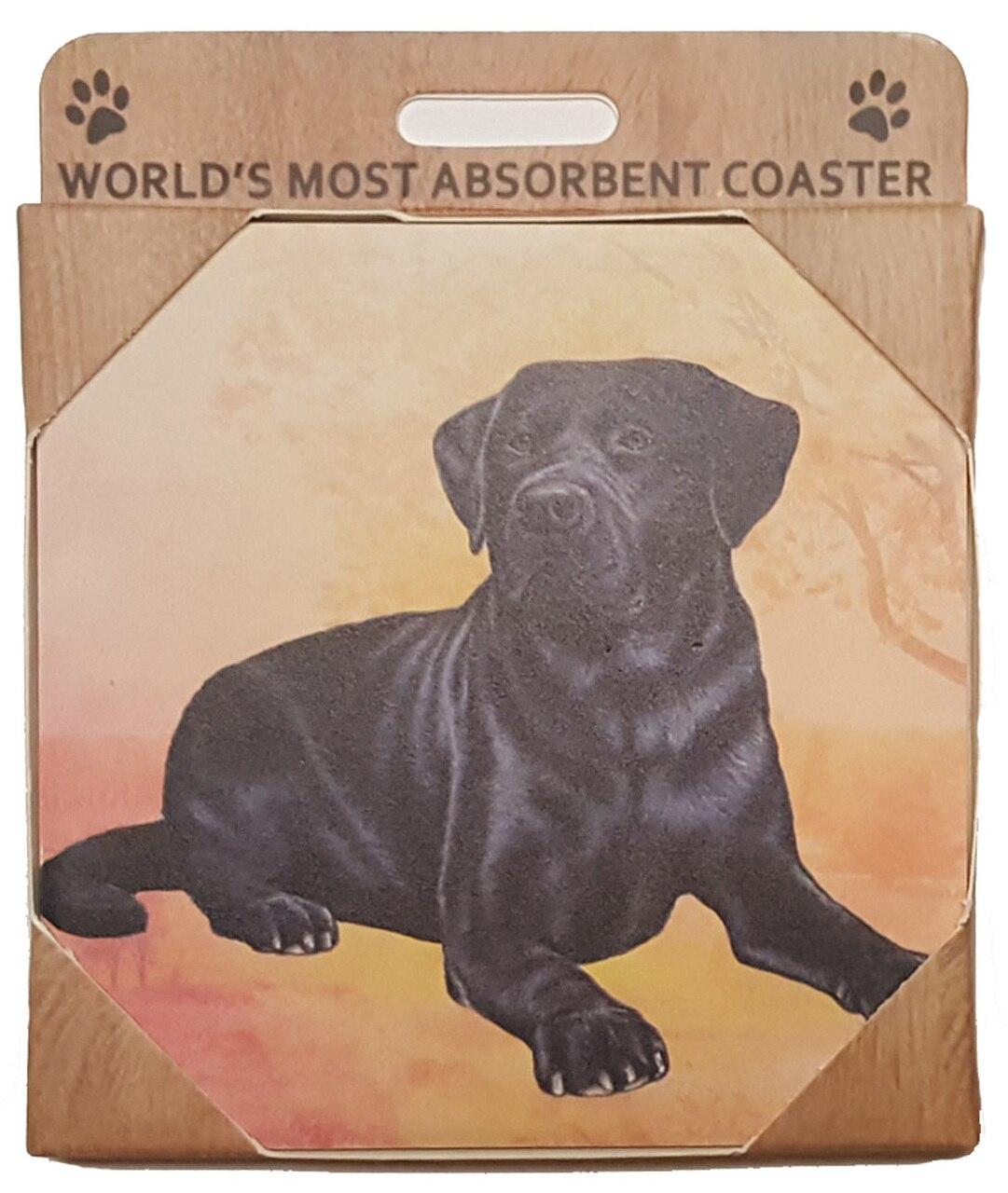 Black Lab Coaster Sq.