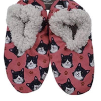 Black and White Cat Slippers