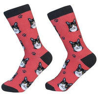 Black and White Cat Socks
