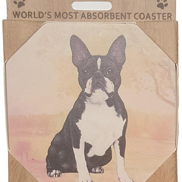 Boston Terrier Coaster Sq.