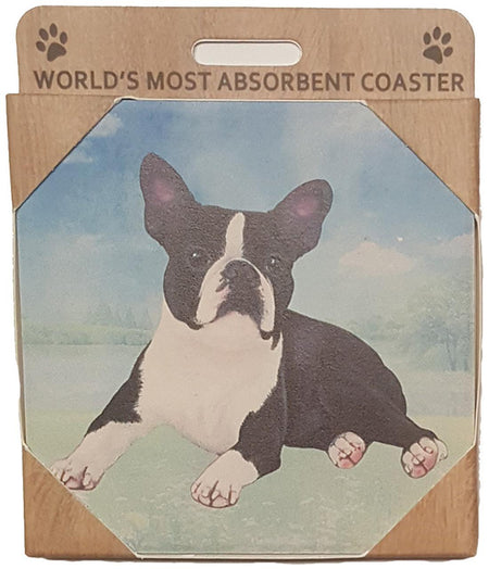 Boston Terrier Coaster Sq.