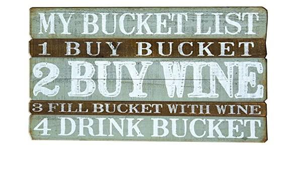 Bucket List Wood Sign