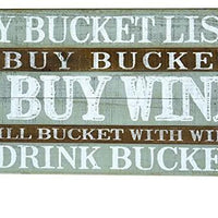Bucket List Wood Sign