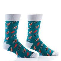 Burning Tires Men's Yo Sox